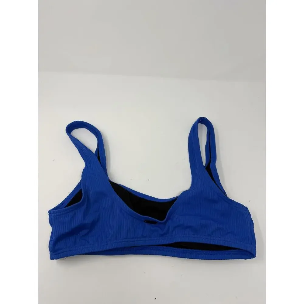 Calvin Klein Women's Blue Bikini Top L